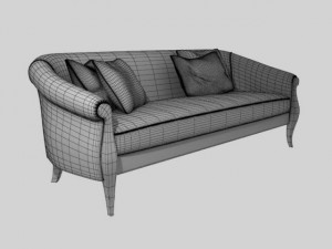angelo cappellini 9130bd3 sofa 3D 模型