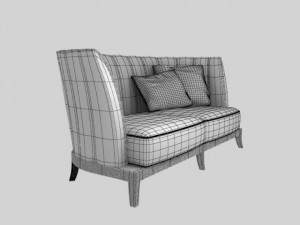 angelo cappellini 40072 sofa Model 3D