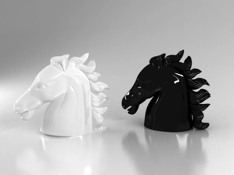 darchin horse head st0500350bppc 3D Model .c4d .max .obj .3ds .fbx .stl .blend 