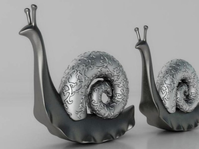 darchin statue the snail st0200460xrps 3D Модель .c4d .max .obj .3ds .fbx .stl .blend 