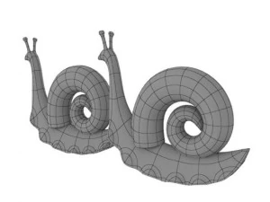 darchin statue the snail st0200460xrps 3D Model