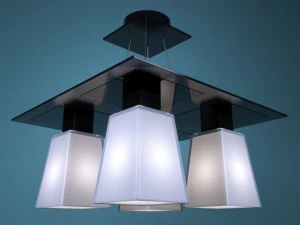 lampu langit-langit modern Model 3D