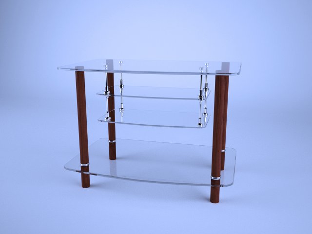 modern tv table 3D Model .c4d .max .obj .3ds .fbx .stl .blend