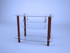 moderner Fernsehtisch 3D Modell