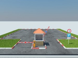 paid parking mini 3D मॉडल