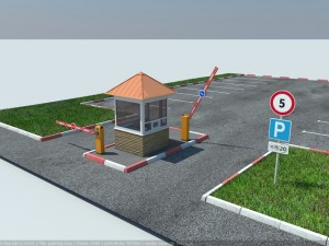 paid parking mini 3D मॉडल