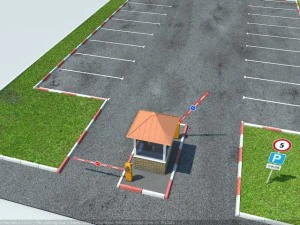 paid parking mini 3D Model