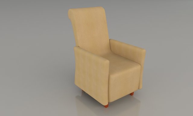 armchair Model 3D .c4d .max .obj .3ds .fbx .stl .blend 