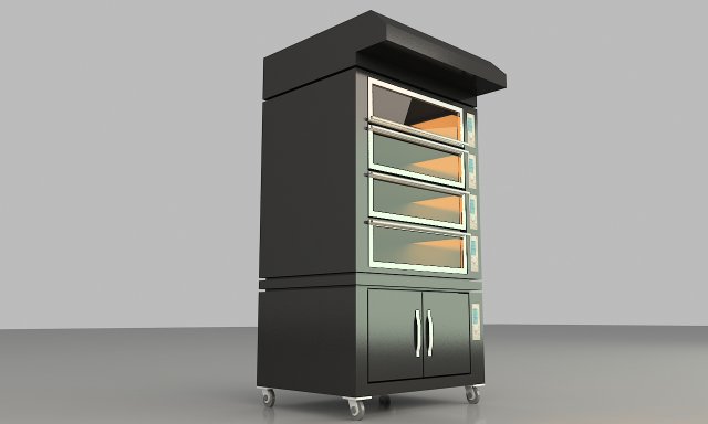 oven Modelo 3D .c4d .max .obj .3ds .fbx .stl .blend 