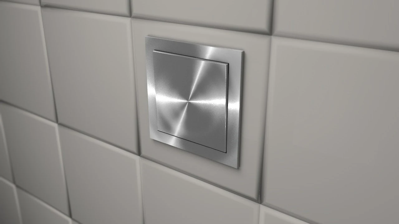 shiny modern lightswitch 3D Model .c4d .max .obj .3ds .fbx .stl .blend 