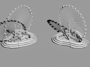 singapore flyer 3D Model