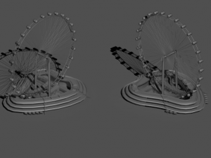 singapore flyer 3D 模型