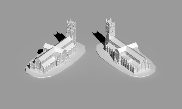 st john cathedral Model 3D .c4d .max .obj .3ds .fbx .stl .blend 