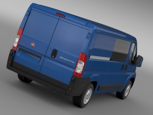 fiat ducato combi l2h1 2006-2014 Modelo 3D