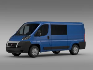 fiat ducato combi l2h1 2006-2014 3D Model