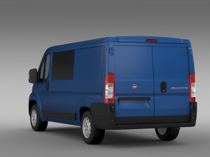 fiat ducato combi l2h1 2006-2014 Modelo 3D