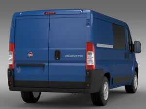 fiat ducato combi l2h1 2006-2014 3D Model