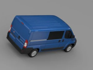 fiat ducato combi l2h1 2006-2014 3D Model