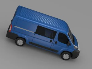 fiat ducato combi l2h1 2006-2014 3D Model