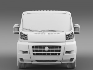 fiat ducato combi l2h1 2006-2014 Modelo 3D