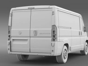 fiat ducato combi l2h1 2006-2014 3D Model