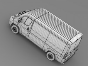 fiat ducato combi l2h1 2006-2014 Modelo 3D