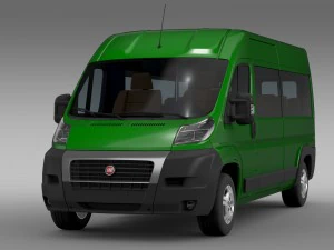 fiat ducato maxi &ocirc;nibus l4h2 2006-2014 Modelo 3D