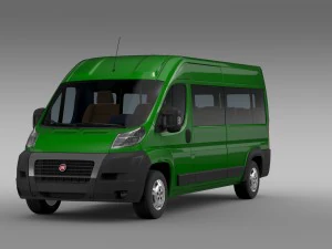 fiat ducato maxi &ocirc;nibus l4h2 2006-2014 Modelo 3D