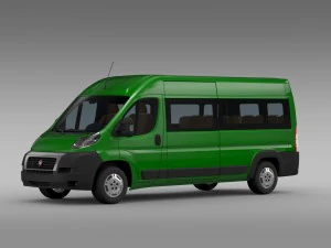fiat ducato maxi &ocirc;nibus l4h2 2006-2014 Modelo 3D