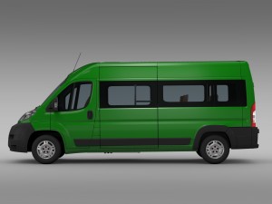 fiat ducato maxi bus l4h2 2006-2014 Modèle 3D