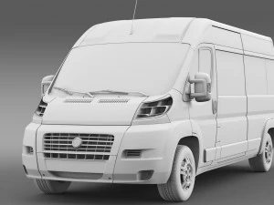 fiat ducato maxi &ocirc;nibus l4h2 2006-2014 Modelo 3D