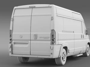 fiat ducato maxi &ocirc;nibus l4h2 2006-2014 Modelo 3D