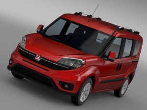 fiat doblo 152 2015 3D Model