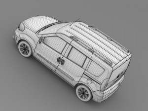 fiat doblo 152 2015 Model 3D