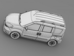 fiat doblo 152 2015 Model 3D