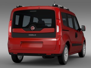 fiat doblo 152 2015 Model 3D