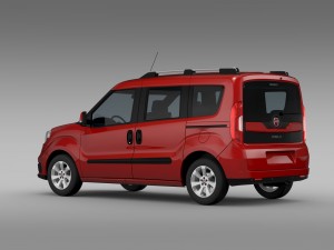 fiat doblo 152 2015 Model 3D
