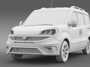 fiat doblo 152 2015 Model 3D