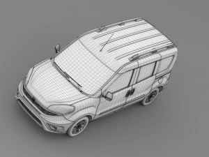fiat doblo 152 2015 3D Model