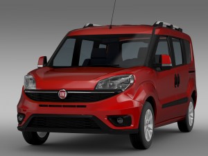 fiat doblo 152 2015 Model 3D