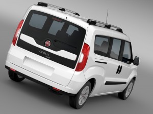 fiat doblo maxi 152 2015 3D Model