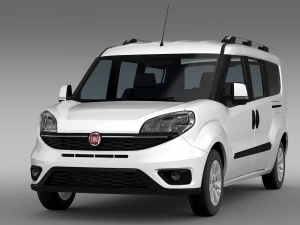 fiat doblo maxi 152 2015 3D Model