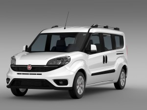 fiat doblo maxi 152 2015 3D Model