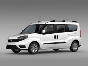 fiat doblo maxi 152 2015 3D Model