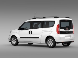 fiat doblo maxi 152 2015 3D Model