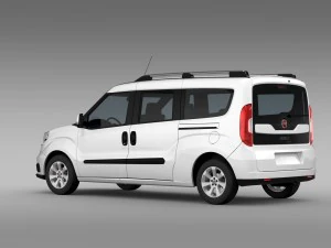 fiat doblo maxi 152 2015 3D Model