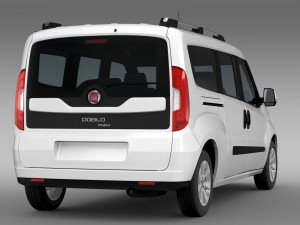 fiat doblo maxi 152 2015 3D Model