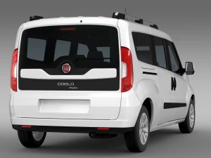 fiat doblo maxi 152 2015 3D Model