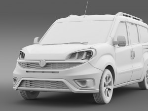 fiat doblo maxi 152 2015 3D Model