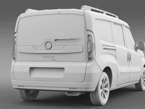 fiat doblo maxi 152 2015 3D Model